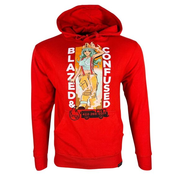 OPEN 925 Men's Hoodie Blazed and Confused - Picture 1 of 5